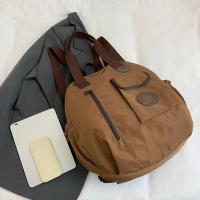 Mochila de nailon para natación de estilo coreano, bolso de hombro de forma redonda de nailon de Color sólido, bolso de mano con diseño de nicho, bolso de viaje para Fitness - details 7