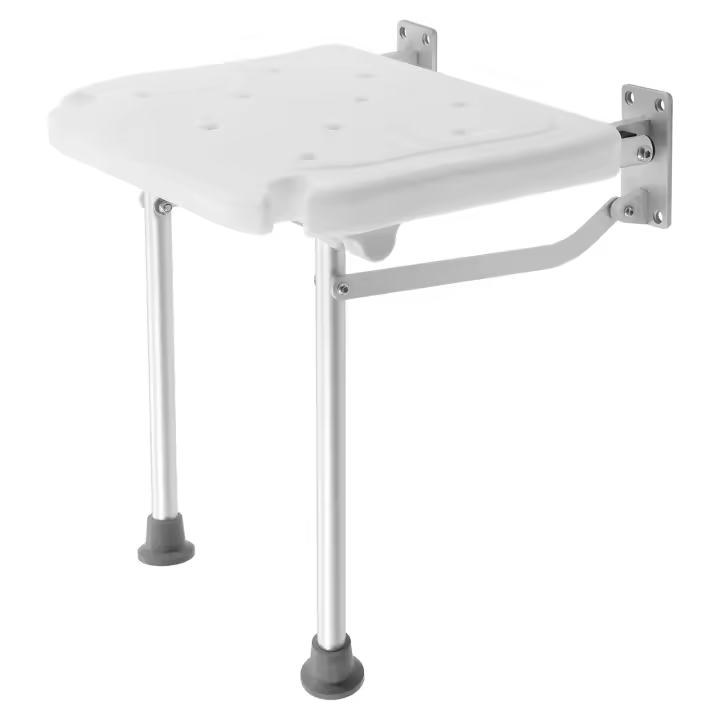 Asiento de Ducha Plegable Silla de Baño Montada en la Pared para Ancianos y Discapacitados - 1