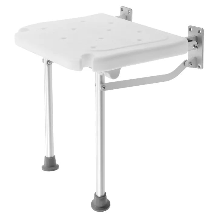 Asiento de Ducha Plegable Silla de Baño Montada en la Pared para Ancianos y Discapacitados - 1