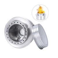 Estufa de Camping, mini alcohol portátil de aleación de aluminio con cubierta, Montañismo al aire libre, senderismo, mochila, estufa de camping - details 5