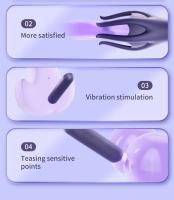 Potente entrenador de glande vibratorio para hombres, masturbador, punto G, punta de dedo suave, masaje de resistencia prolongada, vibrador, juguetes eróticos - details 11