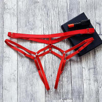 Lencería Sexy, Tanga sexual para mujer, ropa interior íntima, llamada de la noche, vendaje Sissy, bragas con perlas, Tanga porno, pantalones de pijama negros - details 12
