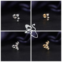 ZS 1 pieza de Color dorado, 16G, acero inoxidable, Labret, Piercing para labio, hombres y mujeres, cristal CZ, cartílago de oreja, Tragus, hélice, Piercings con parte trasera plana - details 4