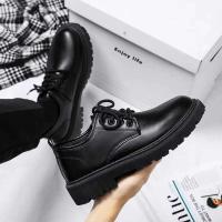 NOVEDAD DE VERANO 2024, zapatos informales de suela gruesa de cuero impermeables y transpirables para hombre - details 3