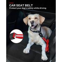 Correa táctica para perros de alta resistencia, plomo elástico que absorbe los golpes de 4 a 6 pies con 2 asas acolchadas, mosqueteero de Metal, cinturón de seguridad para automóvil, - details 3