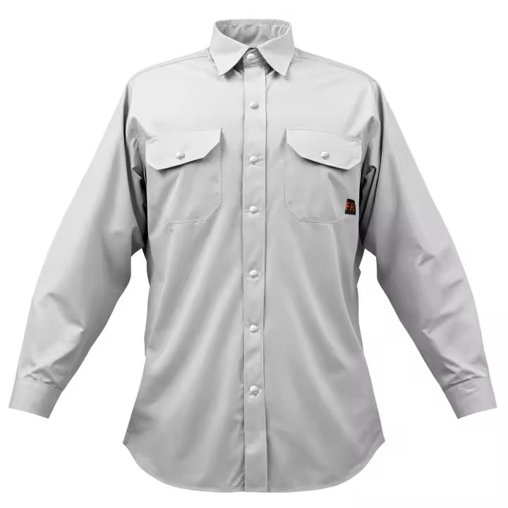 Chaqueta de soldadura de algodón resistente a las llamas SucceBuy - Talla M, 7 oz. Equipo de seguridad resistente al calor con cierres de metal - 1