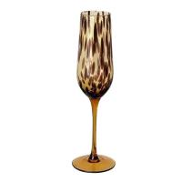 Copa de champán de leopardo Vintage, copas de vino de alta gama, copa de cola ámbar, herramientas de fiesta - details 4