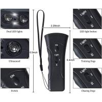 Repelente ultrasónico 2 en 1, dispositivo de conducción recargable por USB, entrenador de perros portátil, dispositivo antiladridos con indicador LED - details 10