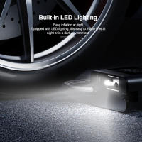 Bomba de Aire de Compresión Portátil Inalámbrica para Neumáticos de Coche 12V con Salida LED USB para Bicicletas Moto Bolas Normalidad de Artículos Peligrosos Batería Incluida  - details 13