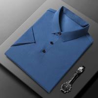 Nueva camiseta personalizada de verano de alta gama para hombre, Polo de marca de moda de negocios de manga corta de color sólido, cómodo y transpirable - details 24