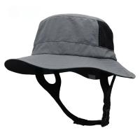 Gorra de Surf para playa, sombrero de sol transpirable de malla UPF50+, gorra de pesca al aire libre de verano, sombrero de cubo ajustable para barbilla, gorra para deportes acuáticos - details 1