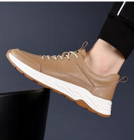 Zapatos de cuero de piel de vaca de primera capa, deportivos, casuales para hombres, moda - details 22