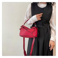 Bolso de mano con patrón de lichi, bandolera de hombro, gran capacidad, geométrico, rompecabezas francés, nuevo - details 7