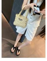 Sandalias de mujer de estilo romano con nicho de fondo plano de vacaciones con punta retro en espiga de temperamento minimalista - details 17