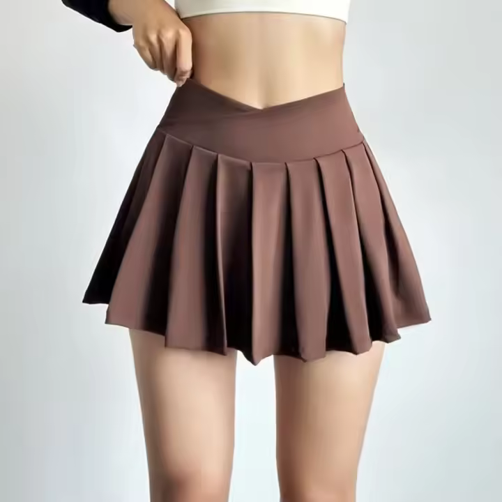 Falda de tenis de ocio para mujer, pantalones cortos con forro interior para porristas de golf, faldas plisadas para correr, deporte atlético, gimnasio y entrenamiento - 1