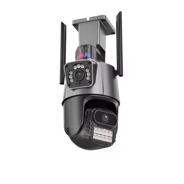 Cámara de Seguridad de Vigilancia IP8MP Lente Doble Pantalla Doble Visión Nocturna Impermeable - 1