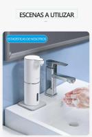 Dispensador automático de jabón para baño, desinfectante de manos inteligente con carga USB, material ABS blanco de alta calidad - details 8