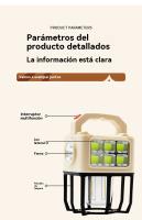 Luz camping recargable solar Portátil multifunción al aire libre carpa Linterna niña - details 4