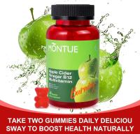 Montue Vinagre de sidra de manzana B12 multivitamínico, vitaminas gomosas ACV, suplemento vegetariano para mujeres y hombres, sin OGM, apoya la energía normal - details 5