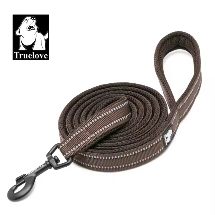 Truelove - Correa suave para perros y gatos, correa y collar de nailon reflectante, red de entrenamiento para caminar, 11 colores, 110 cm, TLL2111 - 1