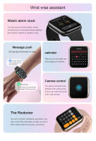 Nuevo Watch10 Reloj de salud para mujer de 1,85 pulgadas Monitoreo del sueño Frecuencia cardíaca y presión arterial Dial personalizado Llamada Bluetooth para Android iOS Pulsera inteligente impermeable para mujer, regalo exquisito 2025 - details 17