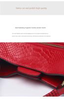 Bolso De Cuero Suave Y Genuino para Mujer, bolsa De Cuero con borde, diseñador, H - details 17