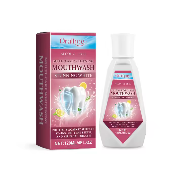 Oral Beauty Enjuague bucal con sabor a menta, aliento fresco, cuidado de las encías suave y no irritante - 1