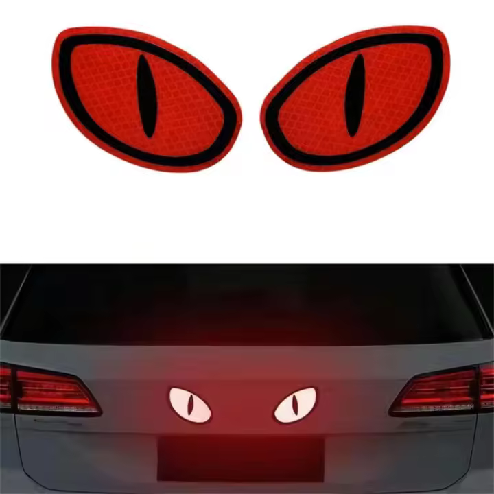 Pegatinas Reflectantes para Coche Advertencia de Seguridad para Conducción Nocturna, Camión, Motocicleta, Remolque, Ojo de Gato - 1