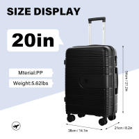 Maleta de Mano de Viaje S STAR Equipaje de Avión Rígido ABS con 4 Ruedas Lining de Poliéster - details 1