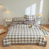 Bonenjoy, 1 unidad, edredón de verano, edredón de estilo a cuadros, edredón fino suave, manta acolchada para habitación de niños y adultos (sin funda de almohada) - details 0
