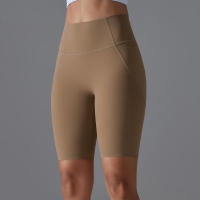 Pantalones cortos de gimnasio de secado rápido con bolsillos para entrenamiento y yoga - details 12