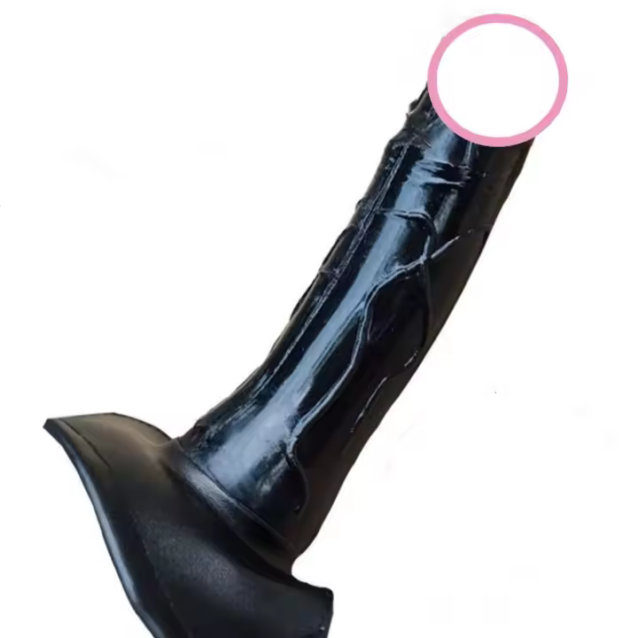 Cubierta de pene agrandada para hombre y mujer, pantalones de cuero para masturbación, productos sexuales - 1