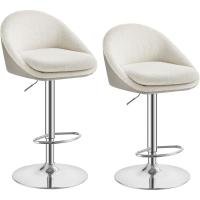 Regulable en Altura, Giratorio 360 ° , Silla de Cocina, con Respaldo, Base, Reposapiés, - details 0