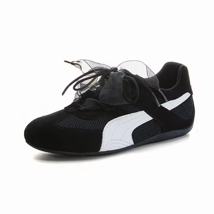 Aumento de altura interior 3cm cuero Forrest Gump zapatos nueva malla transpirable zapatos deportivos casual versátil zapatos de mujer - 1