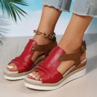 Sandalias de tacón de cuña para mujer, zapatos de verano - details 4