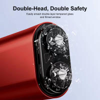 Herramienta de Escape de Emergencia 2023 para Automóvil con Cortador de Cinturón y Rompedor de Vidrio de Doble Cabezal en Aleación de Aluminio y ABS Utilidad para Salvar Vidas - details 6