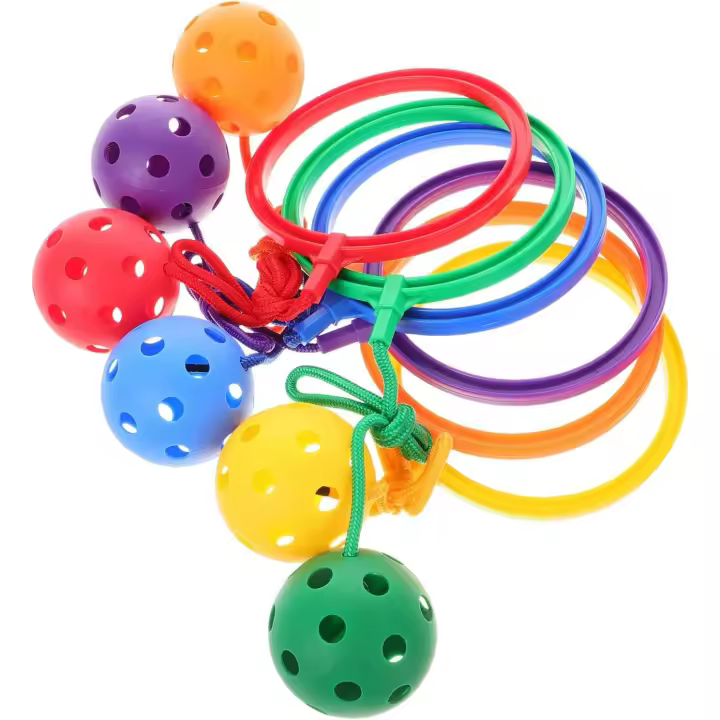 Pelota de aro de 6 piezas para niños, juguete de salto de tobillo, anillo deportivo - 1