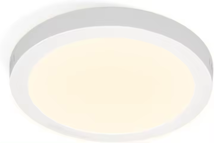 CBJKTX Lámpara de techo LED plana de 18W para baño blanca cálida redonda 3000K IP44 moderna para pasillo dormitorio Ø23cm - 1