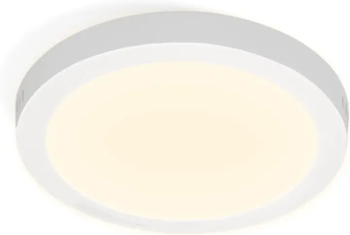 CBJKTX Lámpara de techo LED plana de 18W para baño blanca cálida redonda 3000K IP44 moderna para pasillo dormitorio Ø23cm - 1