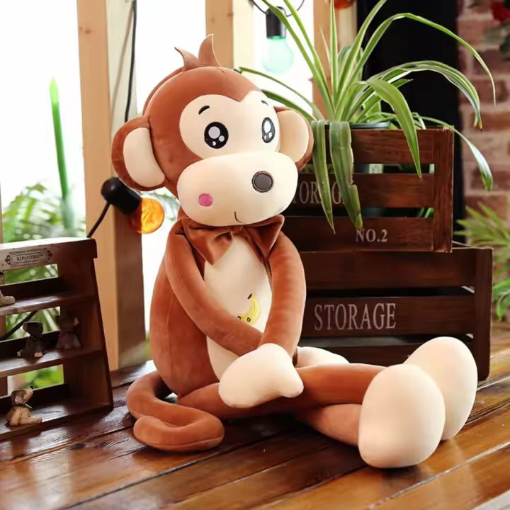 Peluche de Mono de Algodón PP Muñeco Relleno Lindo de 40-55cm para Niños - 1