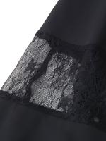 Ropa de mujer europea y americana temperamento ajustado con cuello en V empalme de encaje vestido de tirantes sin espalda - details 10