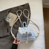Mochila multifuncional de estilo coreano con encaje a cuadros, mochila de viaje con cerezas, bolso para libros, bolso de hombro con lazo de gran capacidad para verano - details 9