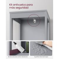Armario de Baño Alto Almacenamiento Independiente con 2 Cajones y 3 Estantes Abiertos - details 13