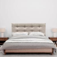 Cabezales de Cama Capitoné hasta el Suelo. Cabezal tapizado ACUALINE Tela y Polipiel. Cabeceros de Cama Matrimonio e Individual (Tela Beige, 160cm (Camas 150/160)) - details 27