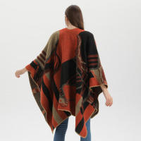 Mantón de mujer de nuevo estilo, capa con abertura de Cachemira de imitación gruesa de gran nombre a la moda para uso en pasarela - details 6