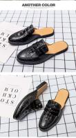 Nuevos zapatos casuales de moda para hombre hechos de piel de cocodrilo inglesa, suela de goma antideslizante, sandalias suaves y transpirables - details 8