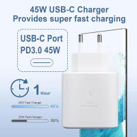 Cargador rápido de 45 W con cable tipo C de 200 cm compatible con S22 S23 S24 Ultra S22+ S23+ S24+ S21 S20 FE, Tab S8 S8+ S8 S7+ S7 Ultra, cargador de tableta, USB C carga súper rápida - Blanco - details 0