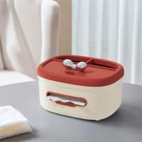 Caja de pañuelos con Base antideslizante, caja de almacenamiento de Control remoto para el hogar, caja de almacenamiento de escritorio de plástico para sala de estar - details 8