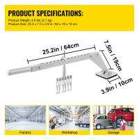 SucceBuy Barra de palanca para sacar abolladuras de 6 garras - Extractor portátil de aleación de aluminio para reparación de automóviles, elevador de una sola pierna - details 1