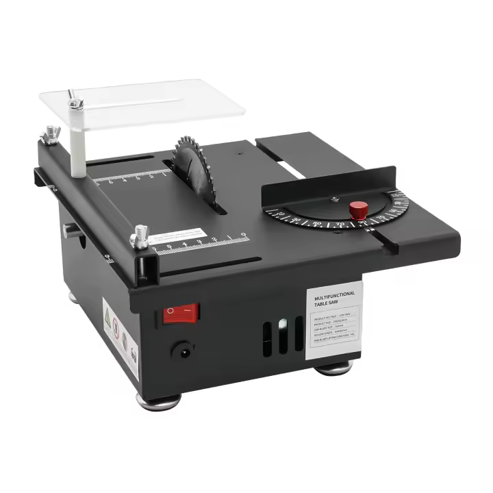 Sierra de mesa 10000 rpm Multifuncional Carpintería DIY 200 W, 10000 rpm Multifuncional, en hogares, estudios de bricolaje y otras áreas para cortar pequeños palos de madera - 1